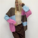 cardigan corto senza bottoni colourfull